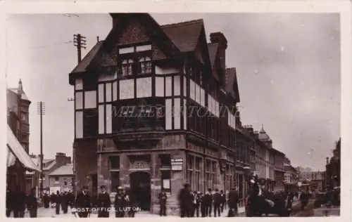 ENGLAND - Luton, Post Office, Postcard 1913