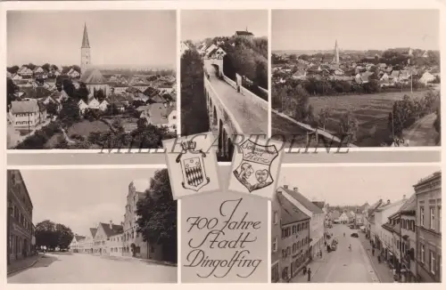 DEUTSCHLAND - Dingolfing, 700 Jahre Stadt, Postkarte 1951