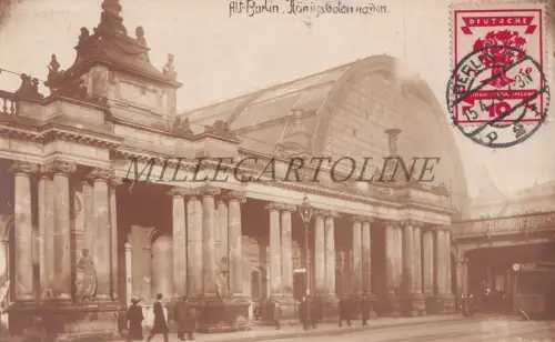 GERMANY - Berlin, Königskolonnaden, Real Foto Postkarte 1920