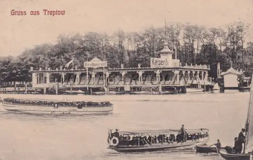 DEUTSCHLAND - Berlin, Gruss aus Treptow, Postkarte 1908