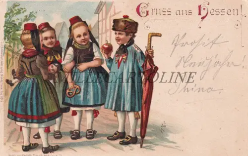 DEUTSCHLAND - Hessen, Gruss aus, Postkarte 1901 Gustav Mandt Lauterbach