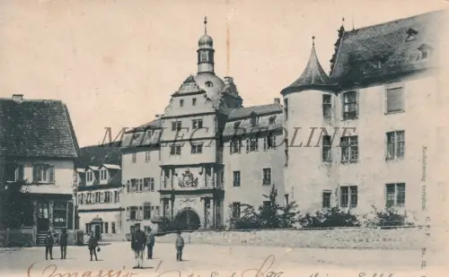 DEUTSCHLAND - Mergentheim, Gruss aus, Schloss, Postkarte