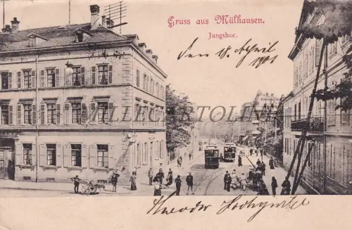 DEUTSCHLAND - Mühlhausen, Gruss aus, Jungthor, Postkarte 1901