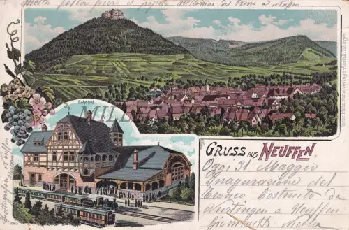DEUTSCHLAND - Neuffen, Gruss aus, Postkarte 1900
