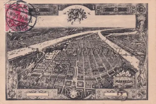 DEUTSCHLAND - Mannheim, Postkarte 1911