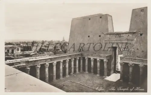 ÄGYPTEN - Edfou, Der Tempel des Horus, Fotopostkarte