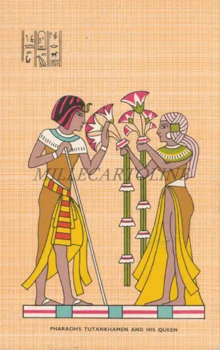 ÄGYPTEN - Pharao Tutanchamun und seine Königin 1962