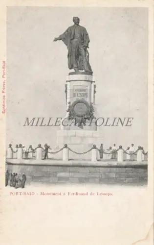 ÄGYPTEN - Port Said, Denkmal für Ferdinand de Lesseps