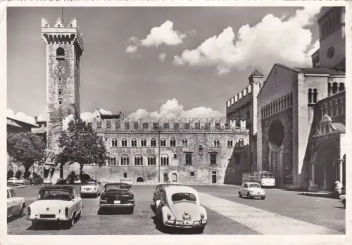 TRENTO - Piazza Duomo, Torre Grande mit Palazzo Pretorio Castelletto e Duomo