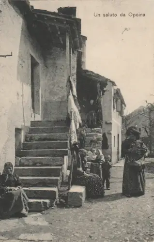 TRIEST - Quartiere Opcina Opicina - Un Saluto, Stempel Hotel Moncenisio