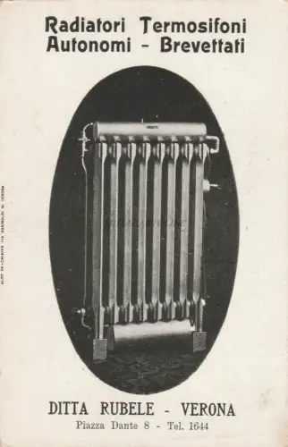 VERONA - Firma Rubele - Heizkörperheizkörper - Werbekarte