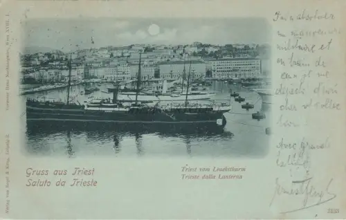 TRIEST - Gruss aus Ein Gruß aus der Laterne 1899 Ed.Regel&Krug