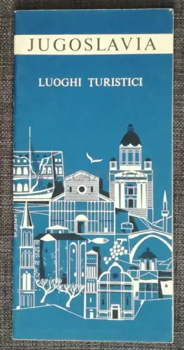 JUGOSLAWIEN - Tourismusbroschüre mit verschiedenen Illustrationen und Informationen 1965