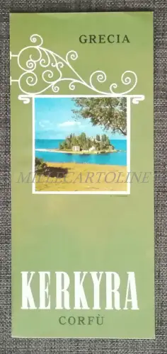 GRIECHENLAND - Kerkyra Korfu - Faltbares Touristenprospekt