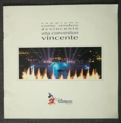 DISNEYLAND PARIS - Gewinner-Convention-Heft, reich an Fotos