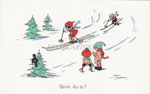 FRANKREICH - Qu'en sag-tu?, Jack Number - Ski