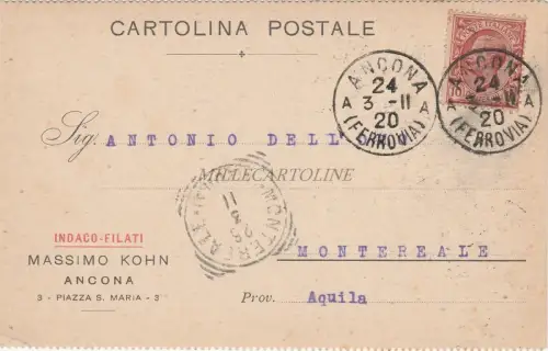 ANCONA - Indigo Garne Massimo Kohn 1911