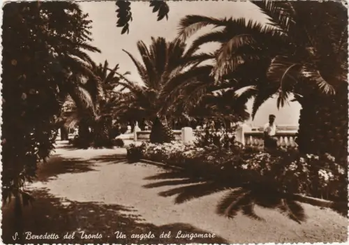 SAN BENEDETTO DEL TRONTO - Eine Ecke der Promenade 1946