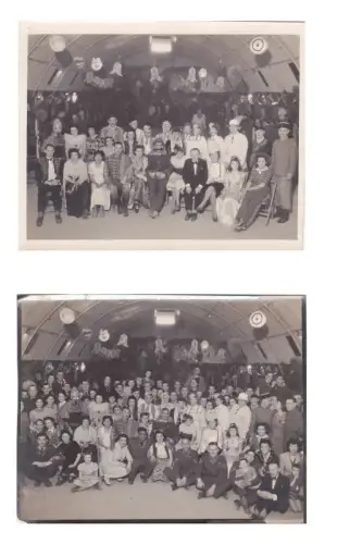 ALGERIEN - Blida, Romney Club 208 Camp B.D.I.R. 1945 WWII - 2 Fotos