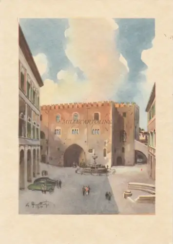 FABRIANO - Gino Frattini - Palazzo del Podestà 1950
