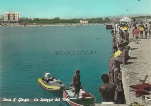 PORTO SAN GIOGIO - Der Strand vom Pier 1964