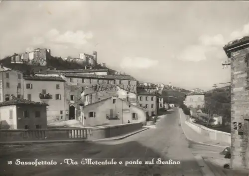 SASSOFERRATO - Via Mercatale e pont sul Sentino 1953