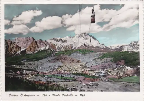 CORTINA D'AMPEZZO - Monte Cristallo, Foto Zardini 1951