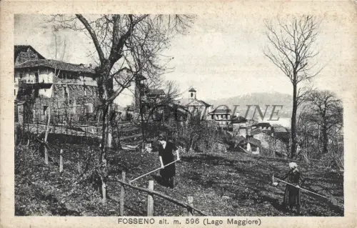 FOSSENO - Ortsteil Nebbiuno - Lago Maggiore 1936 Postkarte
