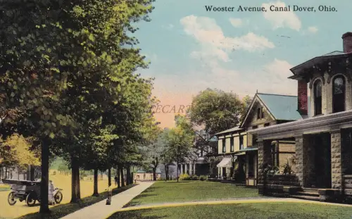 OHIO - Canal Dover - Wooster Avenue 1913 Postkarte