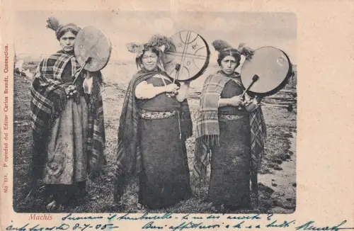 CHILE - Costumbres chilenas, Machis 1905 Postkarte Ed.Brandt