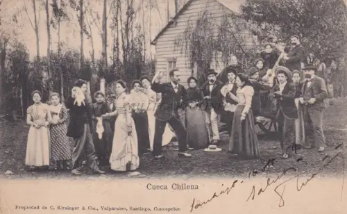 CHILE - Costumbres chilenas, Cueca Chilena 1904 Postkarte Ed.Kirsinger
