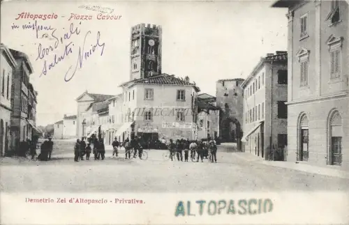 ALTOPASCIO - Piazza Cavour 1905 Postkarte Demetrio Zei