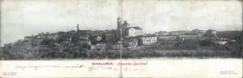SINALUNGA - Panorama Südwest 1904 Doppelkarte