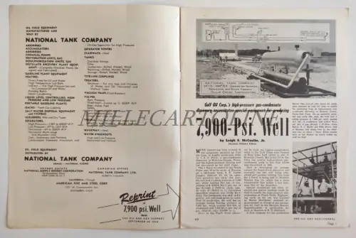NATIONAL SUPPLY COMPANY TULSA OKLAHOMA - Tank Topics 1949