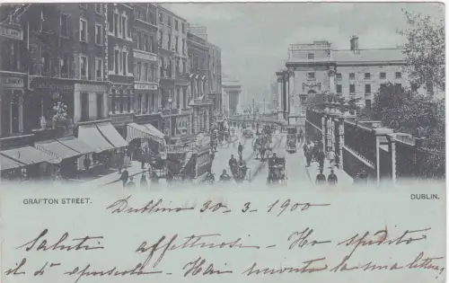IRLAND - Dublin, Grafton Street 1900