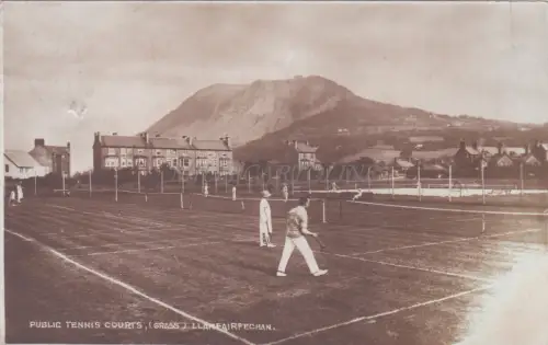 WALES - Öffentliche Tennisplätze, Llanfairfechan 1932 Fotopostkarte