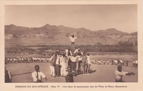 SÜDAFRIKA - Missionen, Oblaten der Unbefleckten Jungfrau Maria, Gymnastik, Postkarte