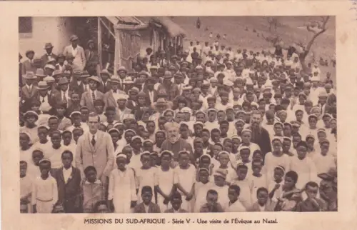SÜDAFRIKA - Missionen, Oblaten der Unbefleckten Jungfrau Maria, Besuch des Weihnachtsbischofs, Postkarte