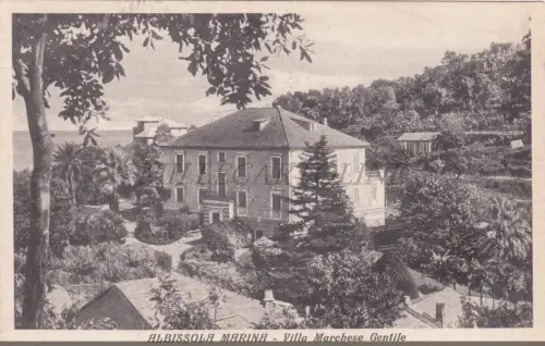 ALBISSOLA MARINA - Villa Marchese Gentile, Postkarte 1938