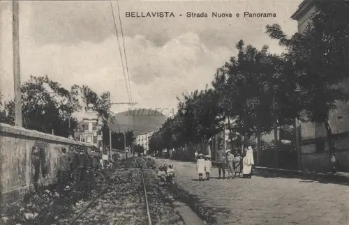BELLAVISTA - Portici Napoli - Strada Nuova e Panorama 1916 Postkarte Ed.Ragozino