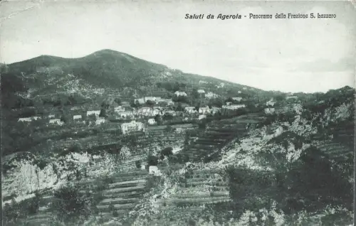 AGEROLA - Saluti - Panorama della Frazione S.Lazzaro - Postkarte Ed.Marchese