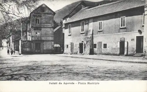 AGEROLA - Saluti - Piazza Municipio - Postkarte Ed.Marchese