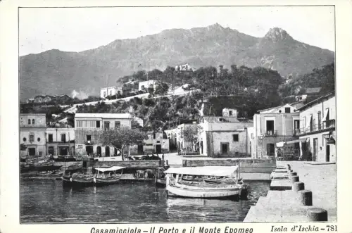 CASAMICCIOLA - Il Porto e il Monte Epomeo - Postkarte Isola d'Ischia 781