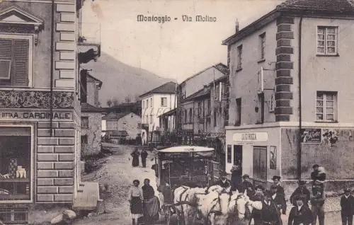 MONTOGGIO - Via Molino 1913 Postkarte G.Ballerino