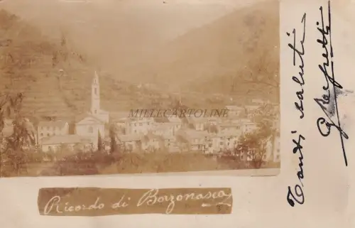 BORZONASCA - Erinnerung 1900 Fotokarte