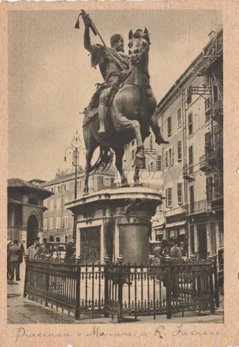 PIACENZA - Denkmal für R. Farnese