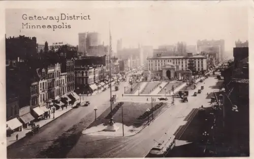 MINNESOTA - Minneapolis - Gateway District - Grogan Foto Postkarte