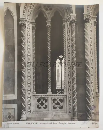 FLORENZ - Glockenturm von Giotto, Fensterdetail, Foto