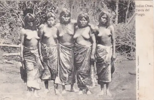 CHILE - Indias Onas, Feuerland, Akt