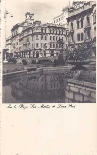 PERU - Plaza San Martin, Lima 1950